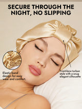 [Champagne] SilkSilky  Sleep Cap 004