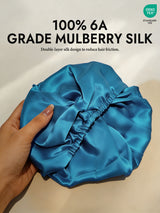 [Teal] SilkSilky  Sleep Cap 002