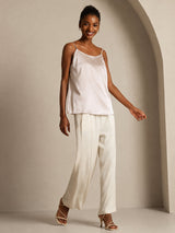 [Beige] SilkSilky  Spaghetti Strap Camisole Top 006