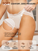 [White] SilkSilky  100% Silk Jersey Panty 005