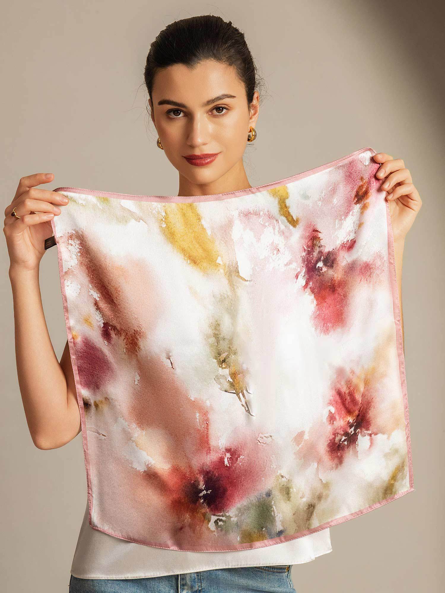 [P101] SilkSilky  Pure Silk Scarf 002,