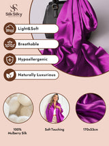 [Purple] SilkSilky  Scarf 002