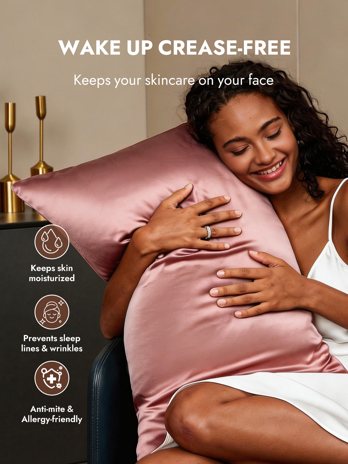 [Pale Mauve] SilkSilky  22Momme Pillowcase 004