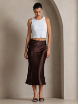 [Coffee] SilkSilky  Skirt 005