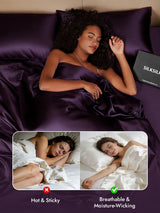 [Deep Purple] SilkSilky  25Momme Duvet Covers 005