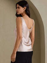 [Shadow Gray] SilkSilky  Sleeveless V Neck Camisole Top 002