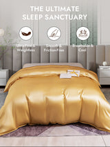 [Champagne] SilkSilky  25Momme Duvet Covers 001