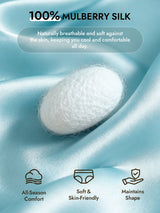 [Light Blue] SilkSilky  Pure Silk Panty 003