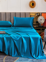 [Teal] SilkSilky  19Momme Bedding Set 006