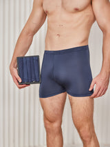 [Dark Blue] SilkSilky  100% Silk Jersey Men's Underwear 003