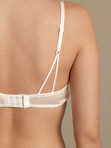 [White] SilkSilky  Bra 005