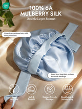 [Sky Blue] SilkSilky  Sleep Cap 002