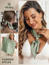 [Light Green] SilkSilky  Scarf 003