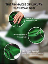 [Dark Green] SilkSilky  30Momme Pillowcase 002