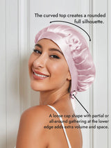 [Light Pink] SilkSilky  Sleep Cap 003