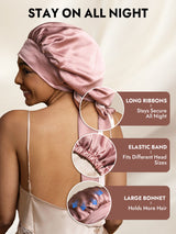 [Pale Mauve] SilkSilky  Sleep Cap 003