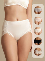 [White] SilkSilky  100% Silk Jersey Panty 001