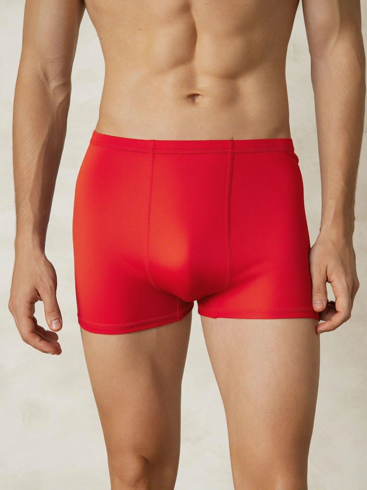 [Red] SilkSilky  Silk Knitted Mens Underwear 001