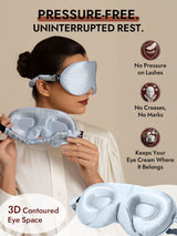 [Light Blue] SilkSilky  Eye Mask 003