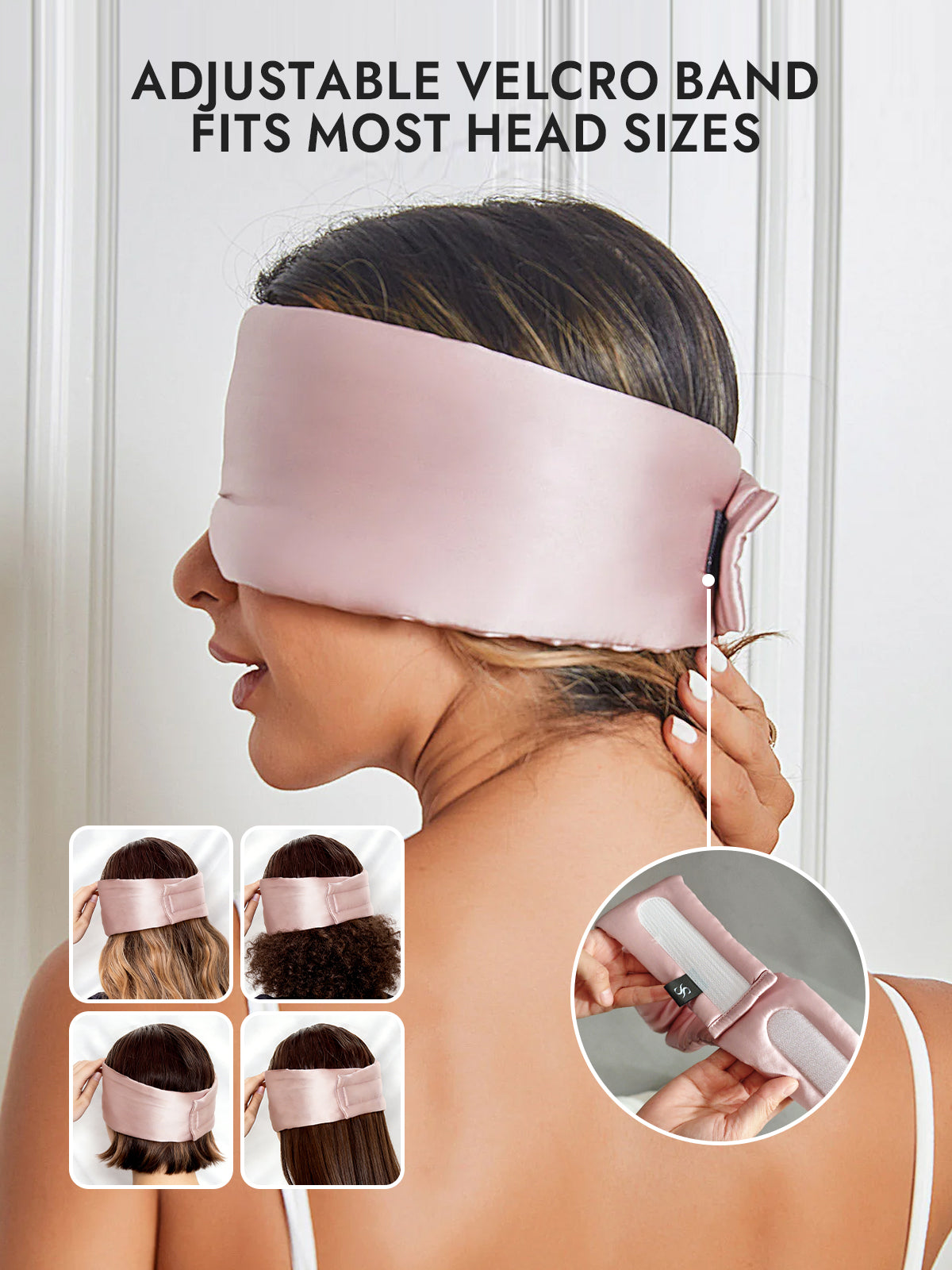 [Light Pink] SilkSilky  19Momme Pure Silk Eye Mask 004