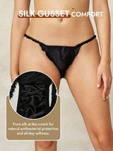 [Black] SilkSilky  Pure Silk Panty 004