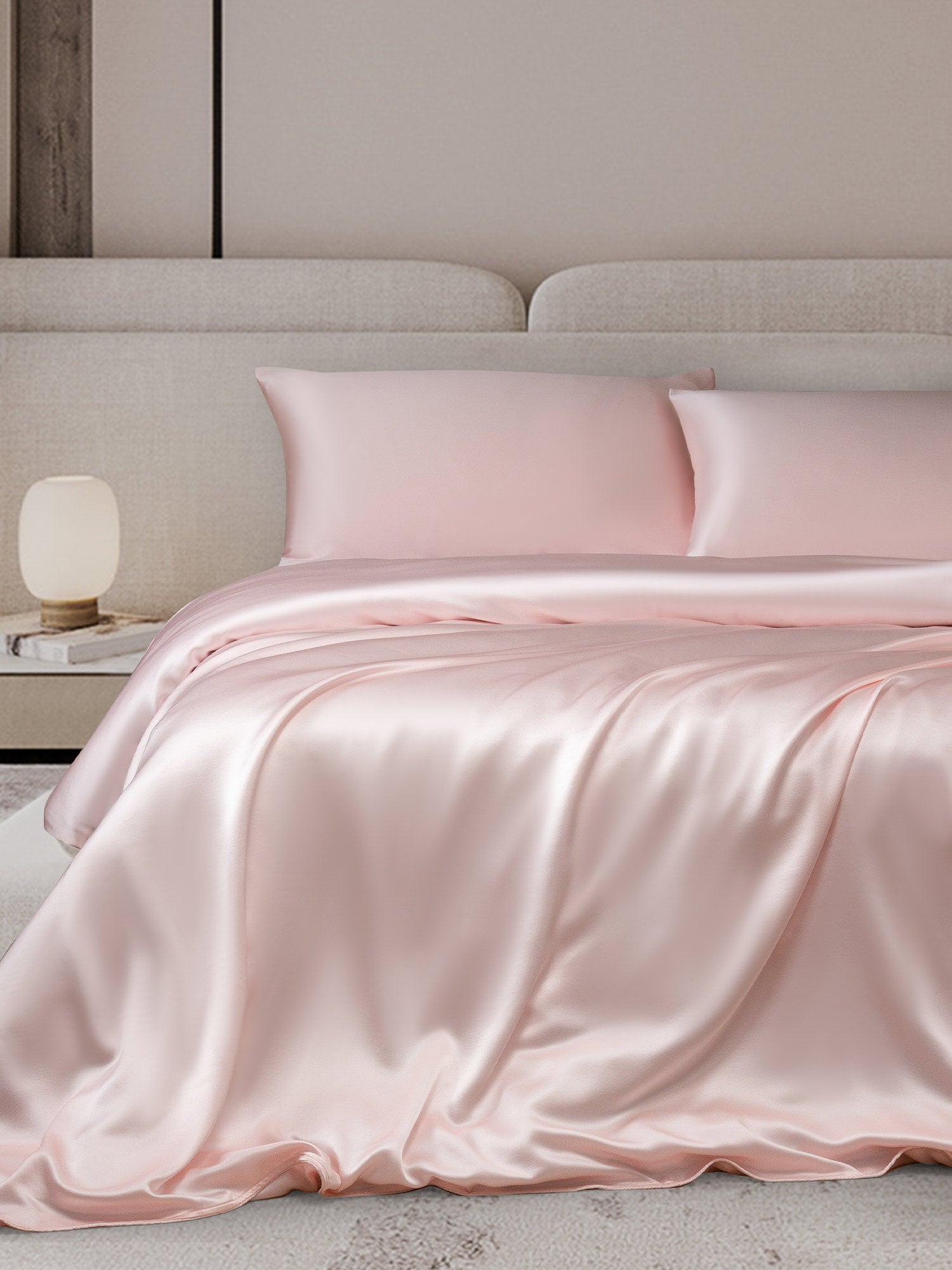 [Pink] SilkSilky  19Momme Bedding Set 001