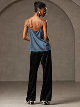 [Real Teal] SilkSilky  Spaghetti Strap Camisole Top 006