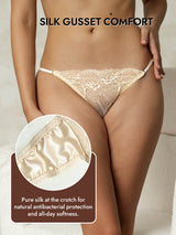 [Champagne] SilkSilky  Pure Silk Panty 004