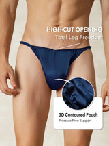 [Dark Blue] SilkSilky  Pure Silk Men's Underwear 005