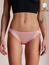 [Pink] SilkSilky  100% Silk Jersey Panty 001