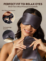 [Dark Gray] SilkSilky  Pure Silk Eye Mask 003