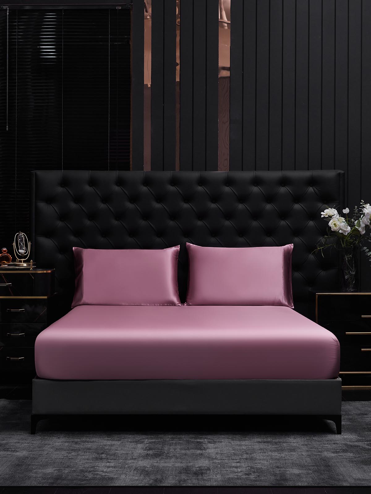 [Mauve Orchid] SilkSilky  25Momme Pure Silk Bedding Set 002