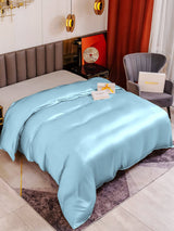 [Light Blue] SilkSilky  19Momme Duvet Covers 001