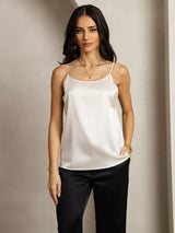 [Light Gray] SilkSilky  Spaghetti Strap Camisole Top 001