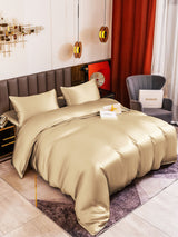 [Beige] SilkSilky  19Momme Bedding Set 001