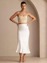 [Ivory] SilkSilky Skirt 005