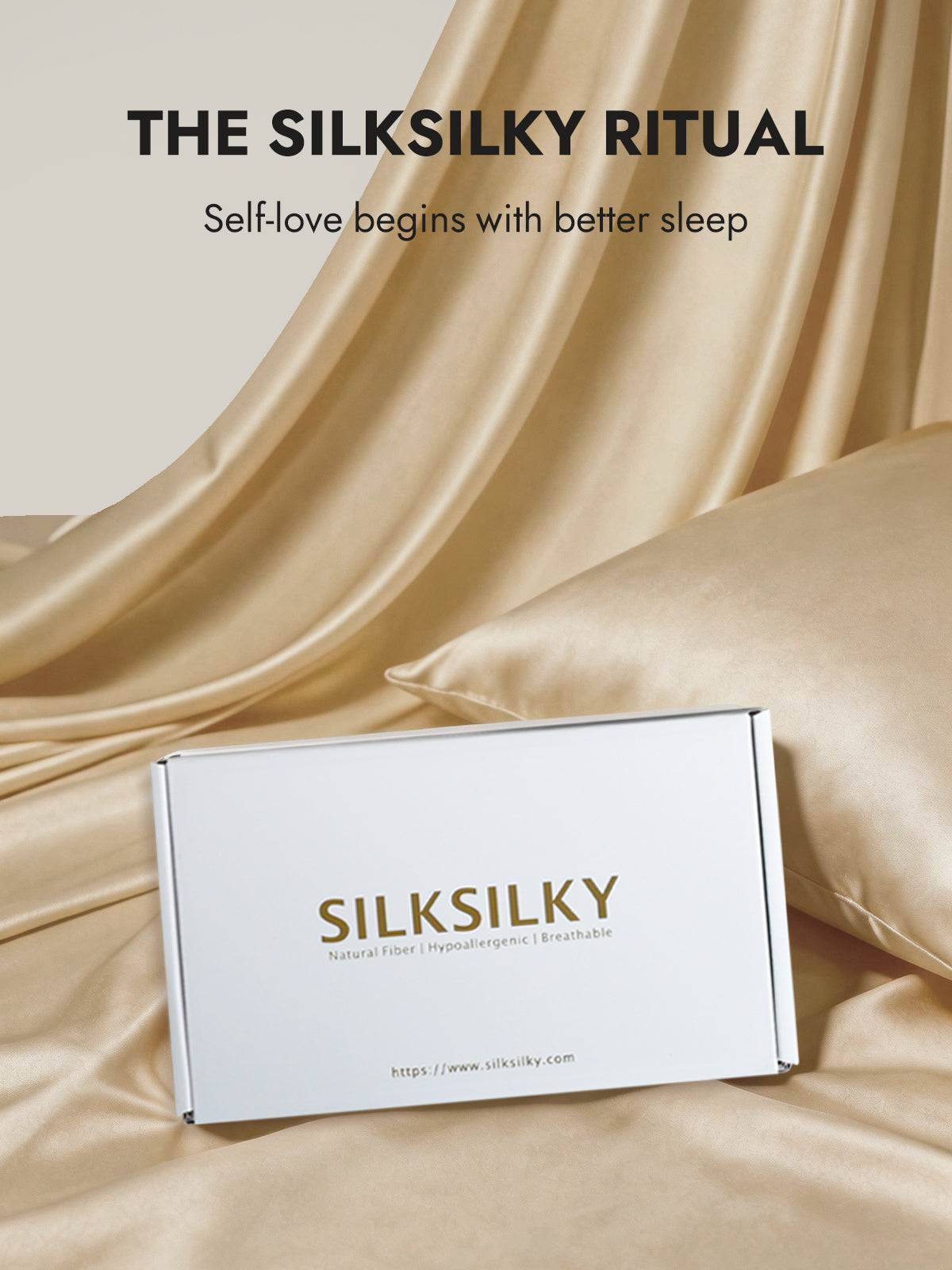 [Beige] SilkSilky  22Momme Pillowcase 007