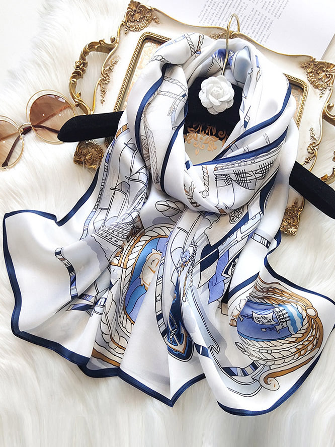 [P023] SilkSilky  Pure Silk Scarf 001,