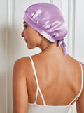 SilkSilky US Pure Silk Sleep Cap Lavender 002