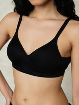 [Black] SilkSilky  Silk Jersey Bra 002