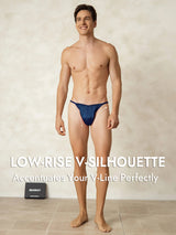 [Dark Blue] SilkSilky  Pure Silk Men's Underwear 003