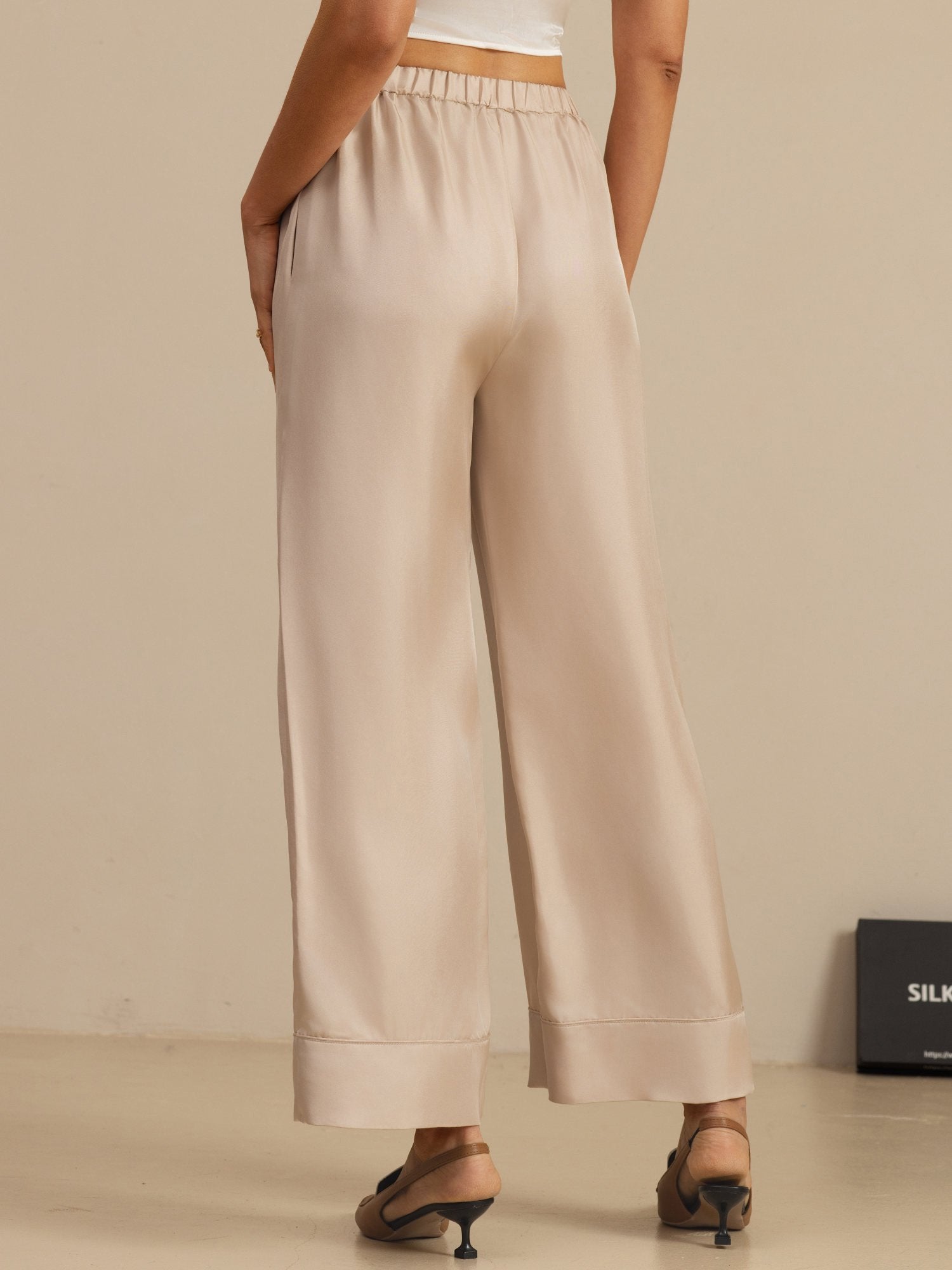 [Tan] SilkSilky  Women's Pants 002