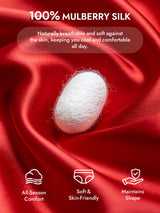 [Red] SilkSilky  Pure Silk Panty 003