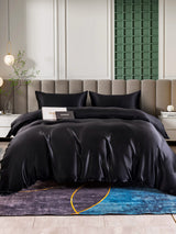 [Black] SilkSilky  25Momme Bedding Set 001