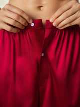 [Wine] SilkSilky  Men's Sleep Shorts 007