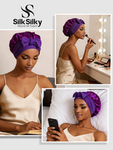 [Purple] SilkSilky  Sleep Cap 005