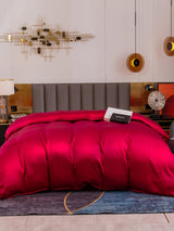 [Wine] SilkSilky  19Momme Duvet Covers 002