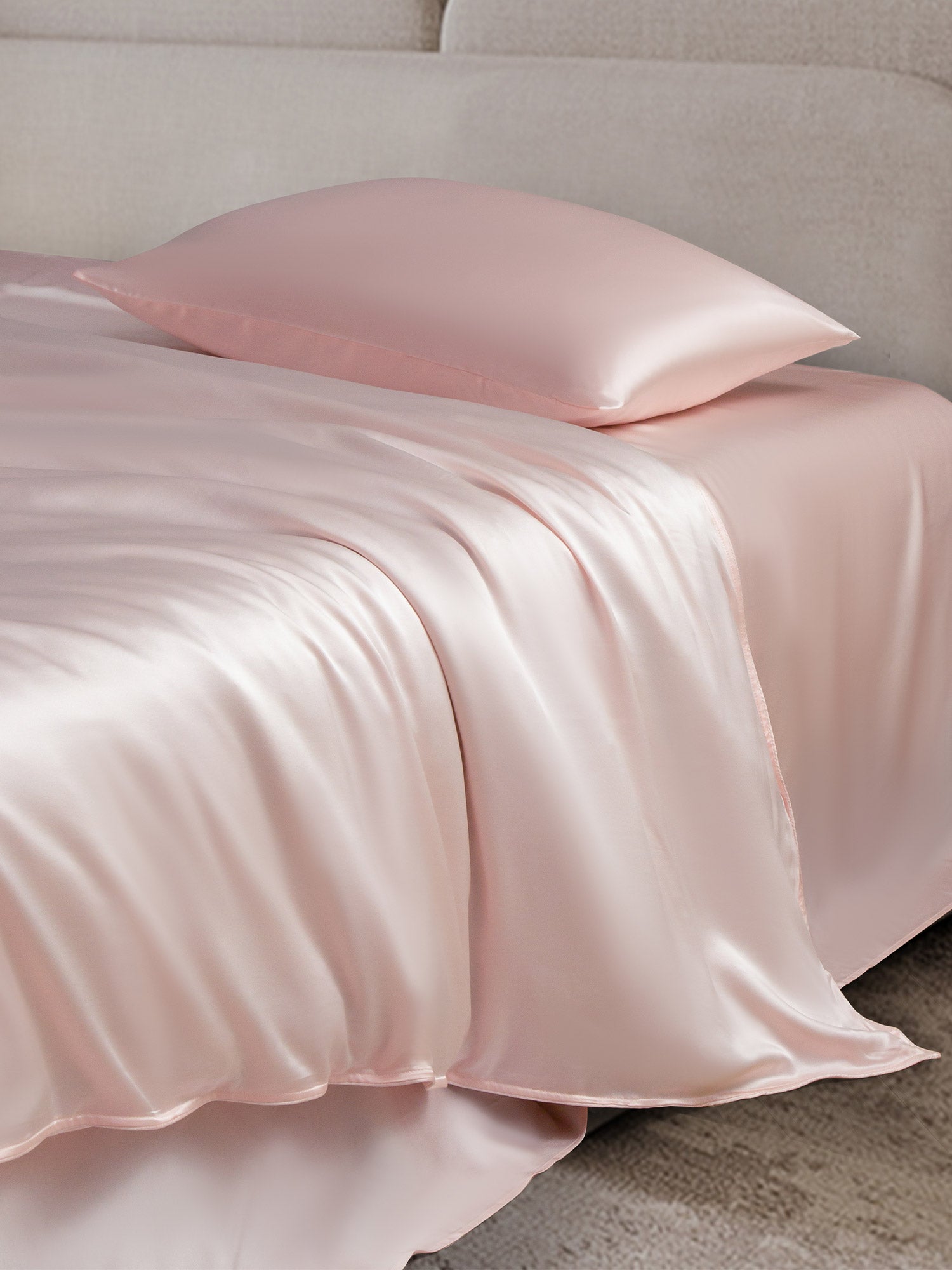 [Pink] SilkSilky  19Momme Bedding Set 003