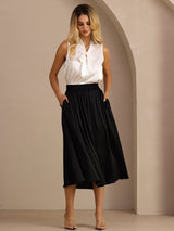 [Black] SilkSilky  Skirt 005