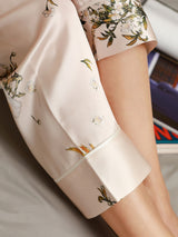 [Light Pink] SilkSilky  Pure Silk Womens Pajamas 007
